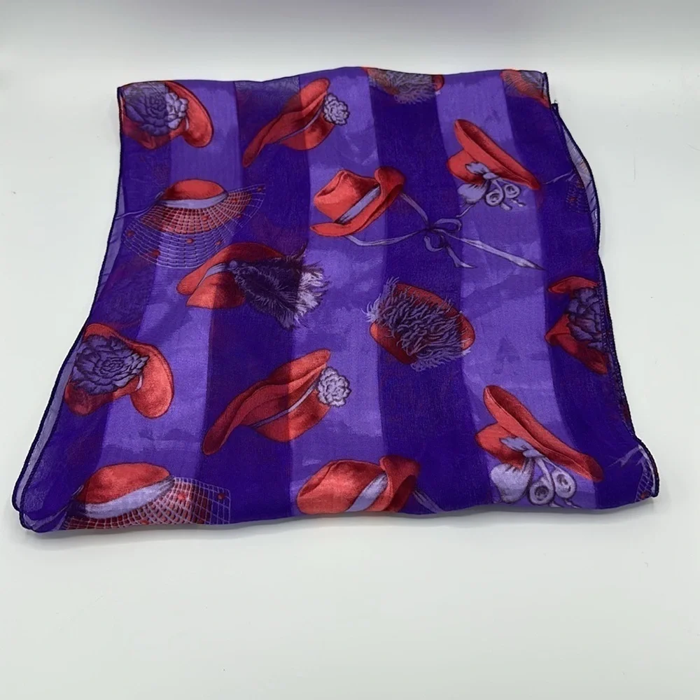 Bundle of Victoriana 4x6 Frame and Purple and Red Scarf- Red Hat Society Designs